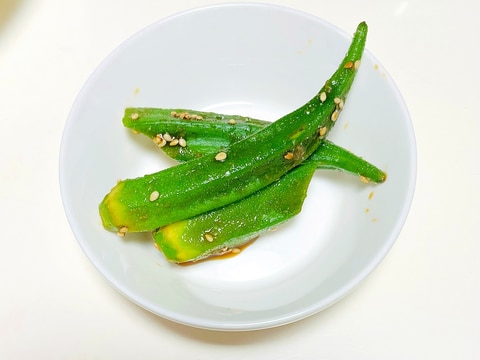 オクラのごまあえ